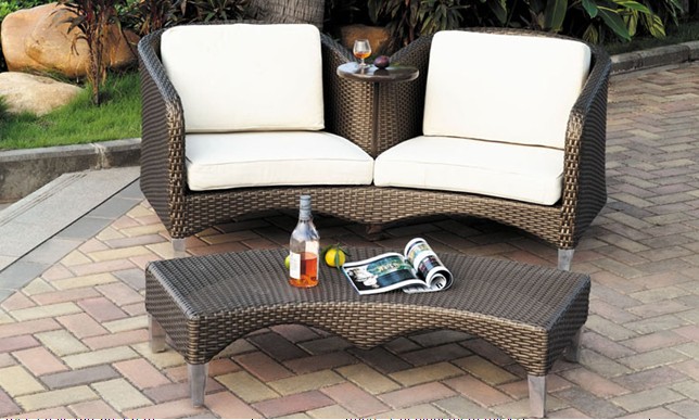 Rattan sofa set