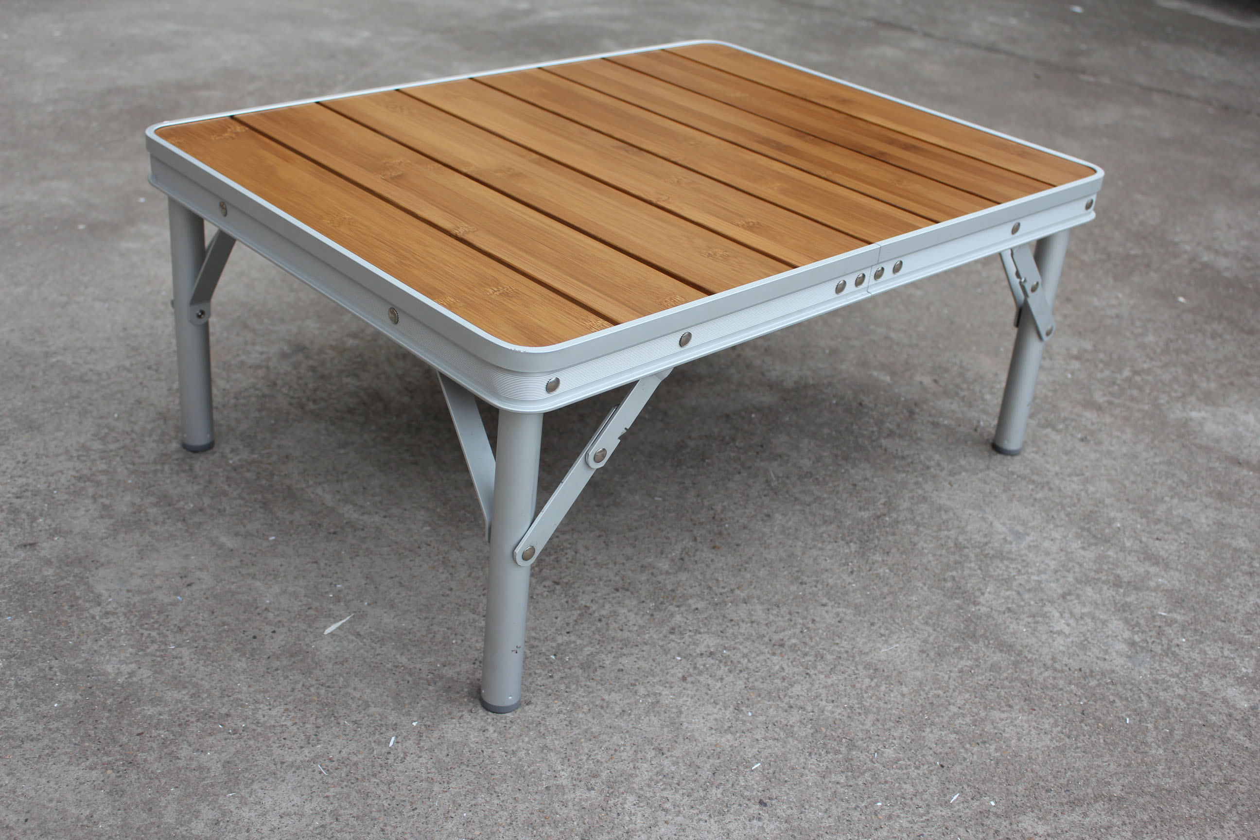 folding bamboo camping table portable bamboo table